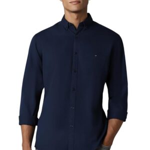 Louis Philippe Slim Fit Denim Classic Premium Casual Shirt