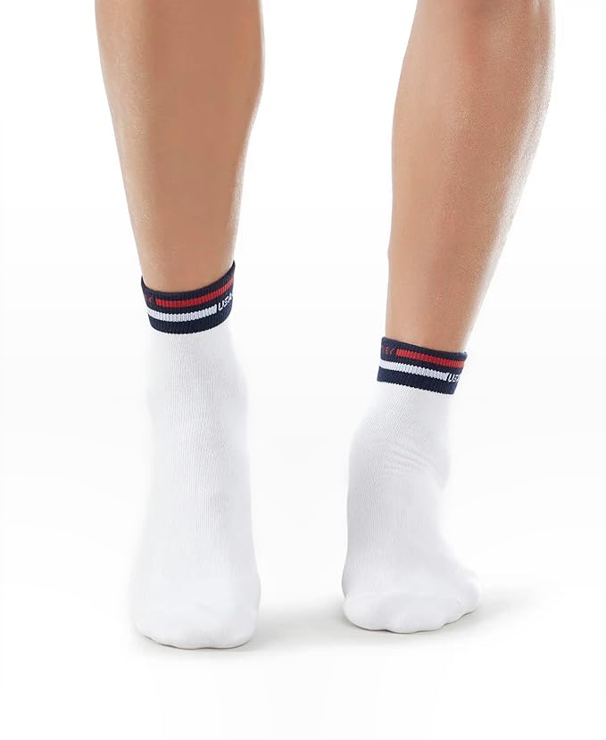 Grip Sock® Hi-Tech Performance Athletic Socks for Men Women, Rubber Anti-Slip and Thicken Cushion Sport Socks Ankle Length Socks for Badminton Soccer Running Gym & Indoor Training (White) - Image 4